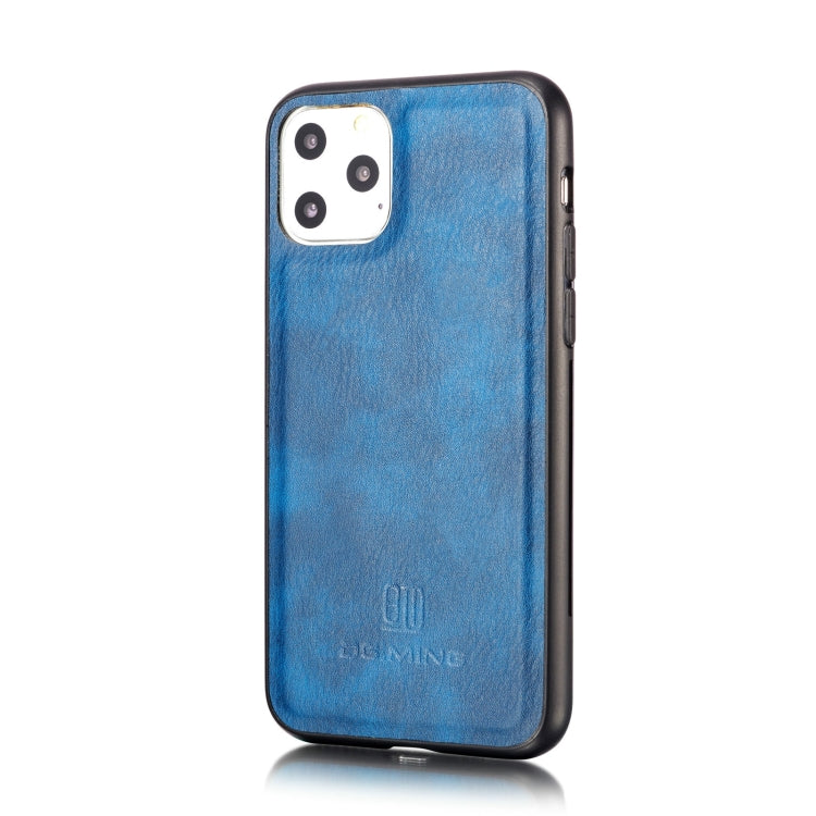For iPhone 11 Pro DG.MING Crazy Horse Texture Flip Detachable Magnetic Leather Case with Holder & Card Slots & Wallet  (Blue) - HoMEdemic™ 