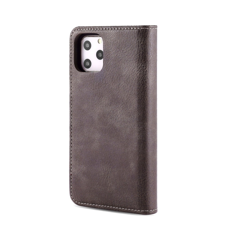 For iPhone 11 Pro DG.MING Crazy Horse Texture Flip Detachable Magnetic Leather Case with Holder & Card Slots & Wallet (Grey) - HoMEdemic™ 