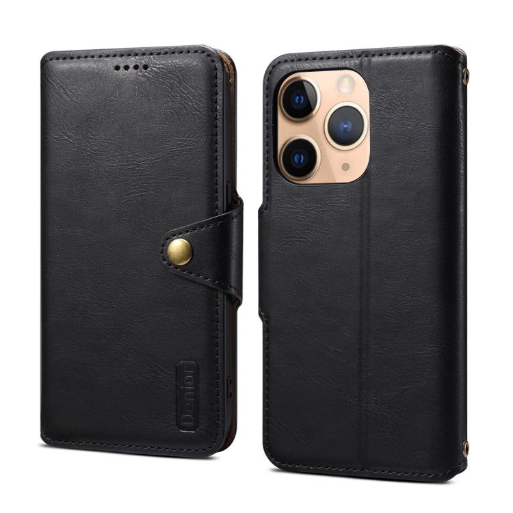 For iPhone 11 Pro Denior Cowhide Texture Wallet Style Leather Phone Case(Black) - HoMEdemic™ 