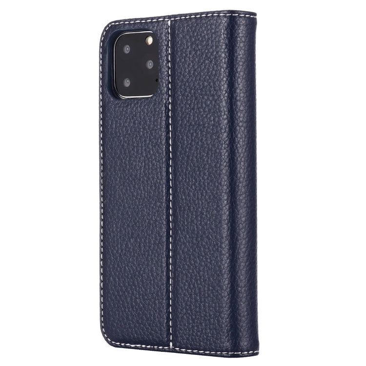 For iPhone 11 Pro GEBEI PU+TPU Horizontal Flip Protective Case with Holder & Card Slots(Blue) - HoMEdemic™ 