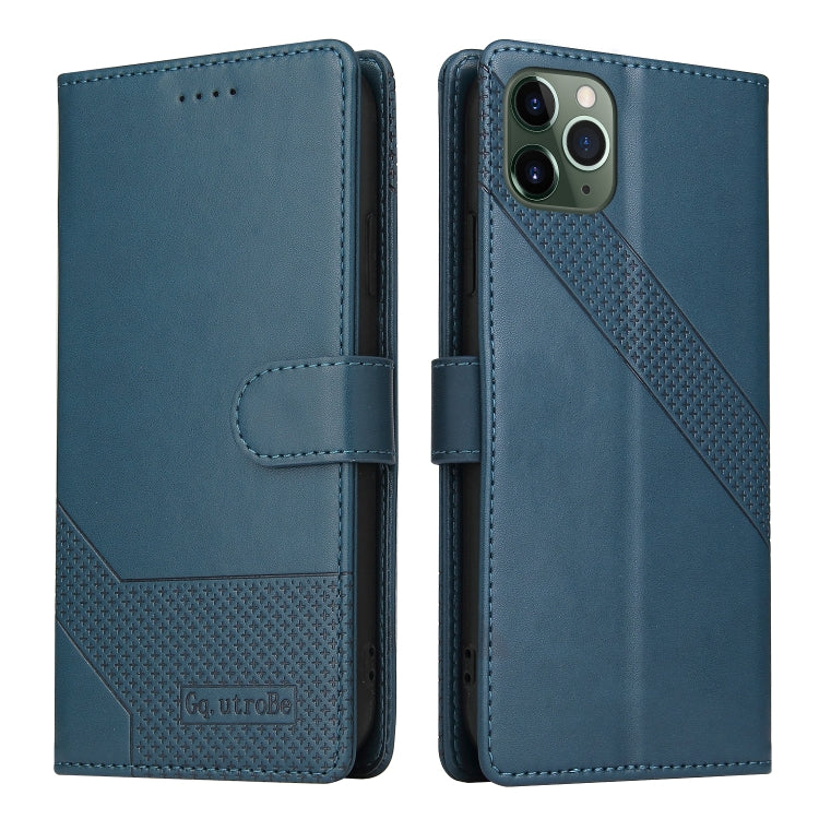 For iPhone 11 Pro GQUTROBE Skin Feel Magnetic Leather Phone Case (Blue) - HoMEdemic™ 