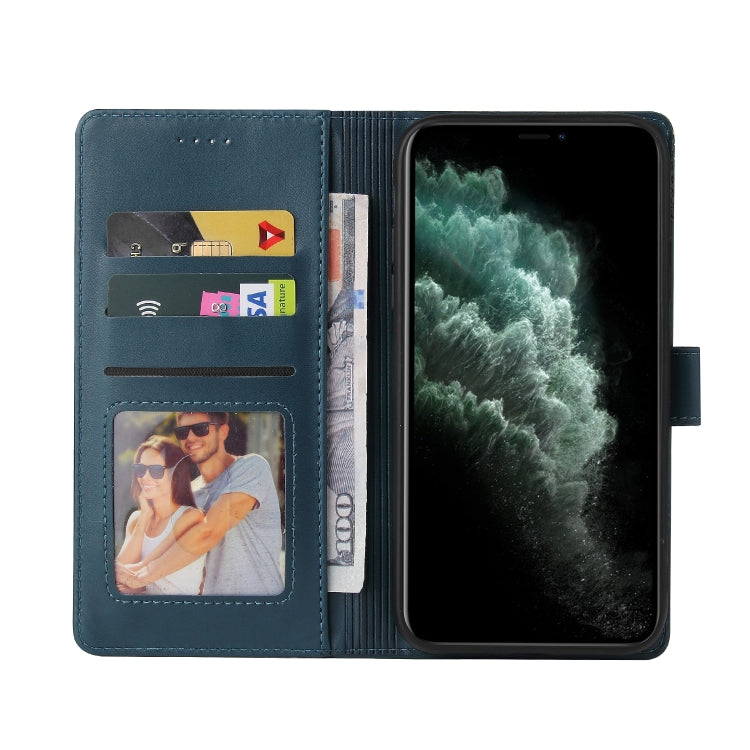 For iPhone 11 Pro GQUTROBE Skin Feel Magnetic Leather Phone Case (Blue) - HoMEdemic™ 