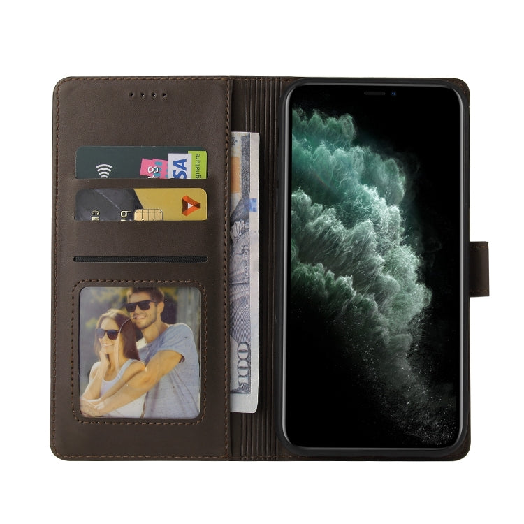 For iPhone 11 Pro GQUTROBE Skin Feel Magnetic Leather Phone Case (Brown) - HoMEdemic™ 