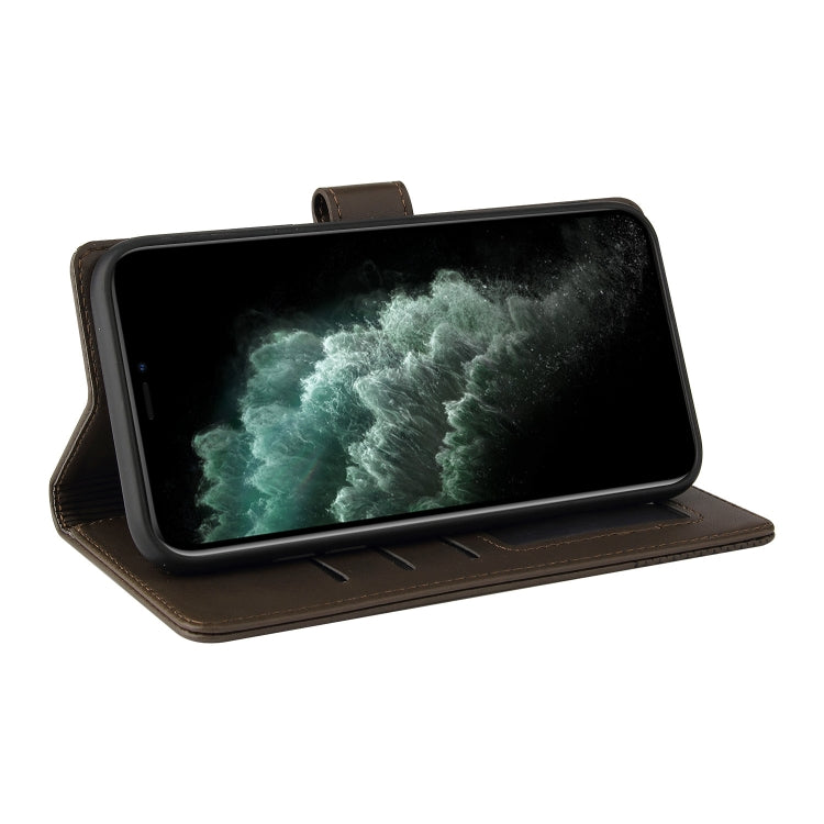 For iPhone 11 Pro GQUTROBE Skin Feel Magnetic Leather Phone Case (Brown) - HoMEdemic™ 