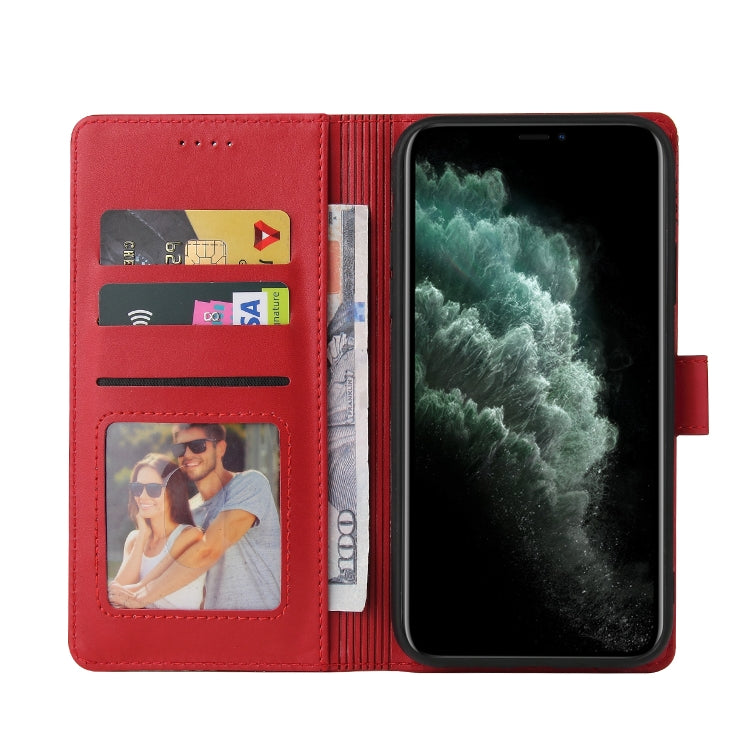 For iPhone 11 Pro GQUTROBE Skin Feel Magnetic Leather Phone Case (Red) - HoMEdemic™ 