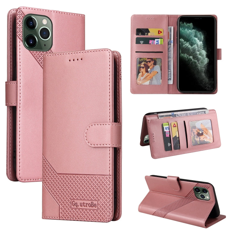 For iPhone 11 Pro GQUTROBE Skin Feel Magnetic Leather Phone Case (Rose Gold) - HoMEdemic™ 