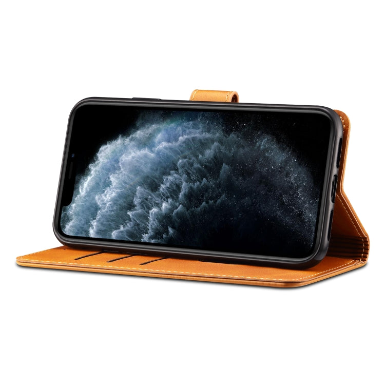 For iPhone 11 Pro GUSSIM Magnetic Horizontal Flip Leather Case with Holder & Card Slots & & Wallet(Yellow) - HoMEdemic™ 