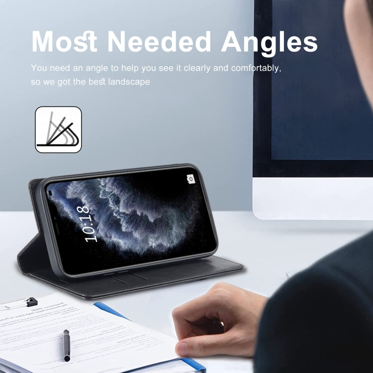 For iPhone 11 Pro LC.IMEEKE RFID Anti-theft Leather Phone Case(Black) - HoMEdemic™ 