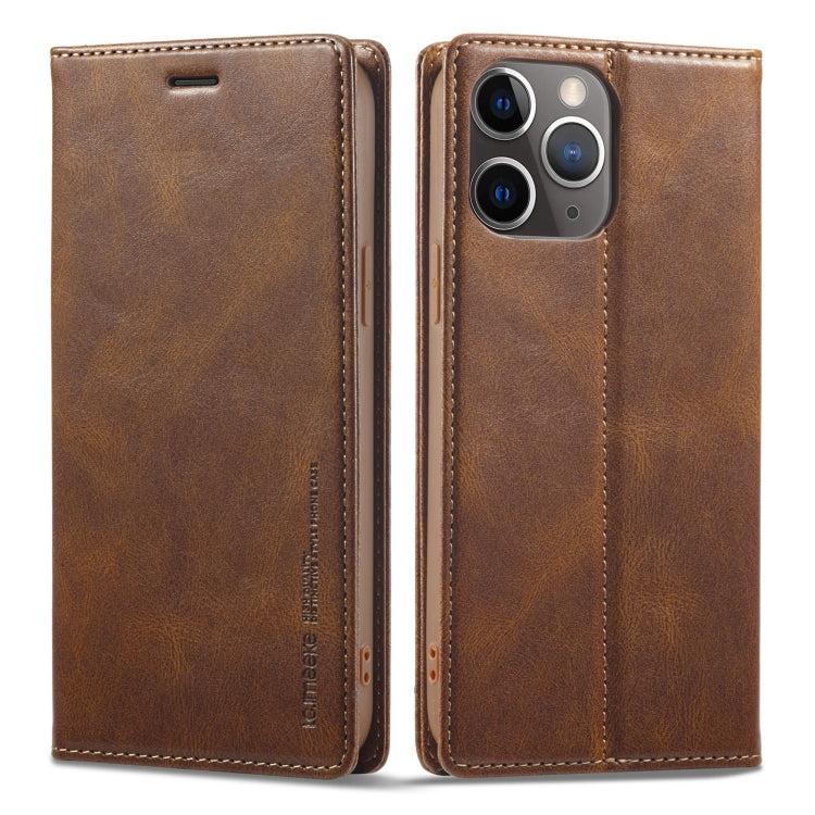 For iPhone 11 Pro LC.IMEEKE RFID Anti-theft Leather Phone Case(Brown) - HoMEdemic™ 