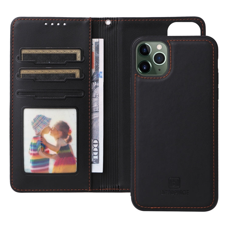 For iPhone 11 Pro Max BETOPNICE BN-005 2 in 1 Detachable Imitate Genuine Leather Phone Case(Black) - HoMEdemic™ 