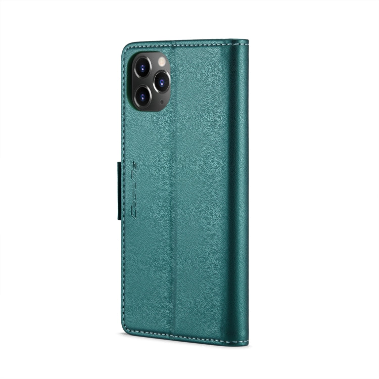 For iPhone 11 Pro Max CaseMe 023 Butterfly Buckle Litchi Texture RFID Anti-theft Leather Phone Case(Pearly Blue) - HoMEdemic™ 