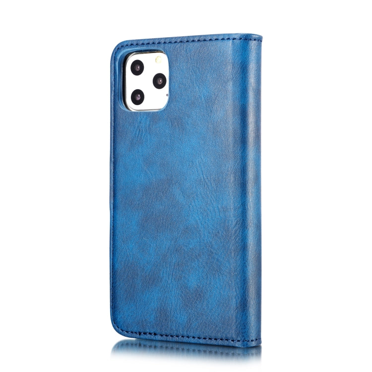 For iPhone 11 Pro Max DG.MING Crazy Horse Texture Flip Detachable Magnetic Leather Case with Holder & Card Slots & Wallet  (Blue) - HoMEdemic™ 