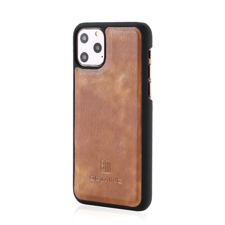 For iPhone 11 Pro Max DG.MING Crazy Horse Texture Flip Detachable Magnetic Leather Case with Holder & Card Slots & Wallet (Brown) - HoMEdemic™ 