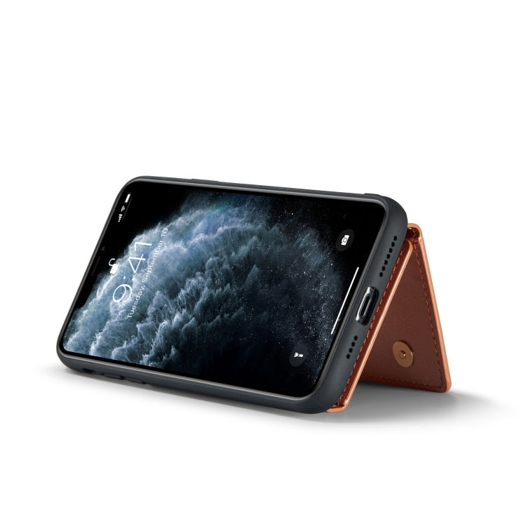 For iPhone 11 Pro Max DG.MING M3 Series Glitter Powder Card Bag Leather Case(Rose Gold) - HoMEdemic™ 