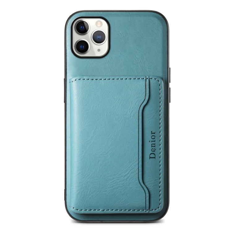 For iPhone 11 Pro Max Denior Cowhide Texture Leather MagSafe Detachable Wallet Phone Case(Blue) - HoMEdemic™ 
