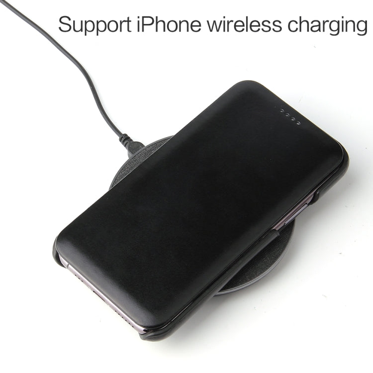 For iPhone 11 Pro Max Fierre Shann Business Magnetic Horizontal Flip Genuine Leather Case (Black) - HoMEdemic™ 