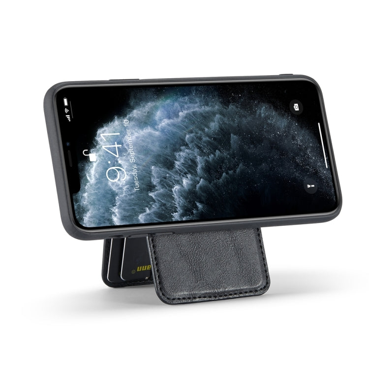 For iPhone 11 Pro Max Fierre Shann Cowhide Vertical Flip Magnetic Card Holder Phone Case(Black) - HoMEdemic™ 