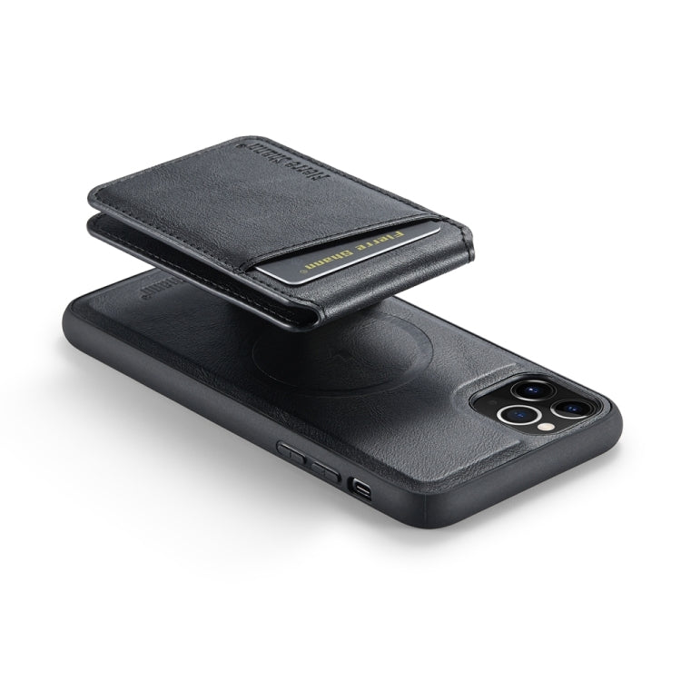 For iPhone 11 Pro Max Fierre Shann Cowhide Vertical Flip Magnetic Card Holder Phone Case(Black) - HoMEdemic™ 