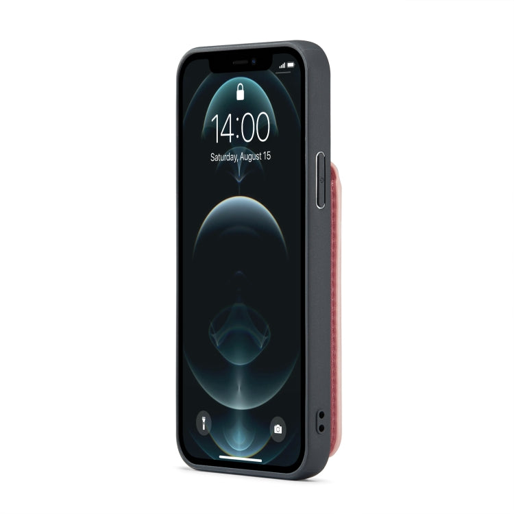 For iPhone 11 Pro Max Fierre Shann Crazy Horse Card Holder Back Cover PU Phone Case(Pink) - HoMEdemic™ 