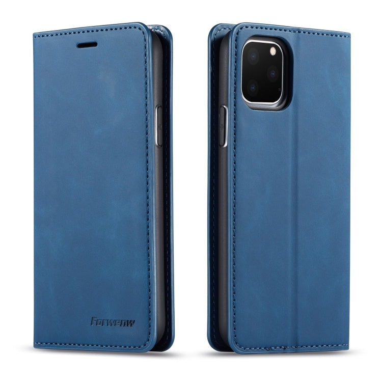 For iPhone 11 Pro Max Forwenw Dream Series Oil Edge Strong Magnetism Horizontal Flip Leather Case with Holder & Card Slots & Wallet & Photo Frame(Blue) - HoMEdemic™ 