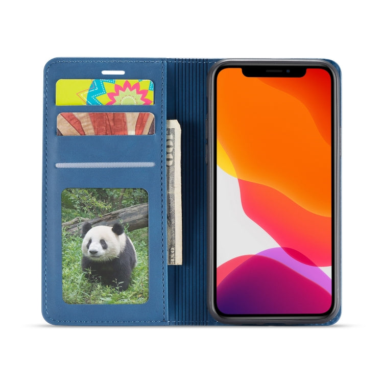 For iPhone 11 Pro Max Forwenw Dream Series Oil Edge Strong Magnetism Horizontal Flip Leather Case with Holder & Card Slots & Wallet & Photo Frame(Blue) - HoMEdemic™ 