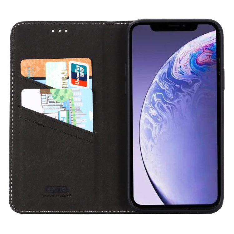 For iPhone 11 Pro Max GEBEI PU+TPU Horizontal Flip Protective Case with Holder & Card Slots(Black) - HoMEdemic™ 
