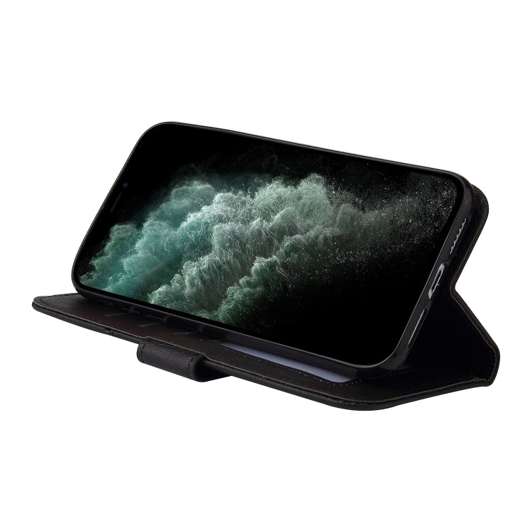 For iPhone 11 Pro Max GQUTROBE Right Angle Leather Phone Case(Black) - HoMEdemic™ 