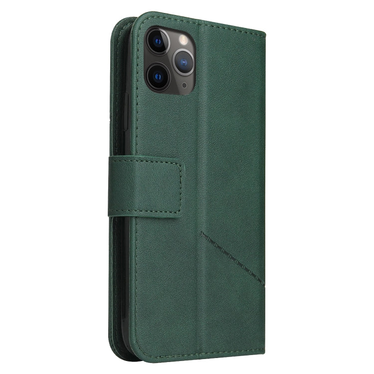 For iPhone 11 Pro Max GQUTROBE Right Angle Leather Phone Case(Green) - HoMEdemic™ 