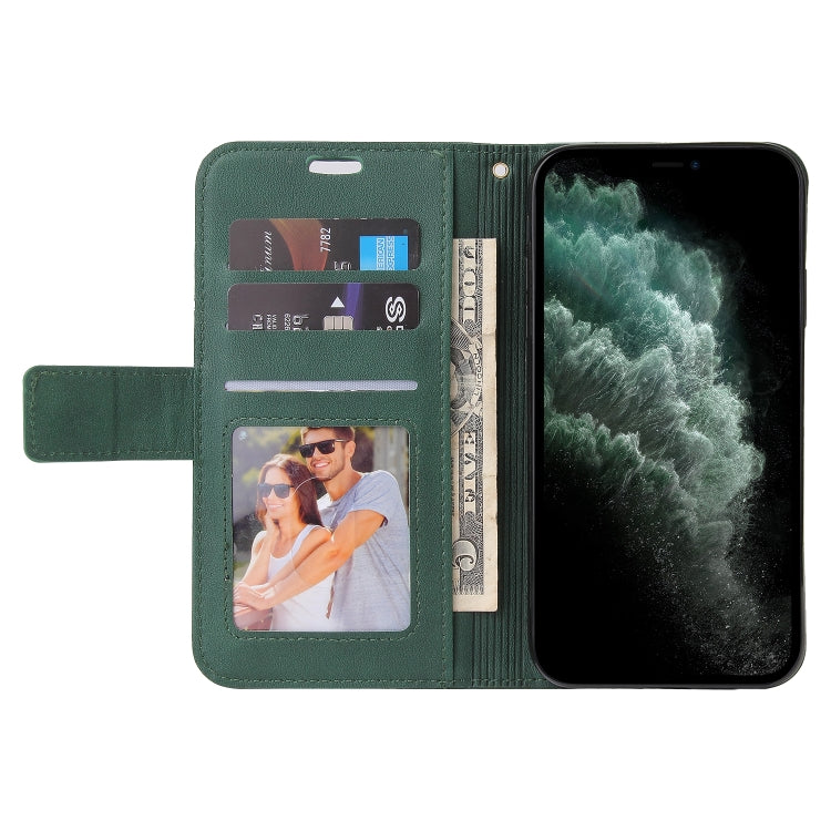 For iPhone 11 Pro Max GQUTROBE Right Angle Leather Phone Case(Green) - HoMEdemic™ 