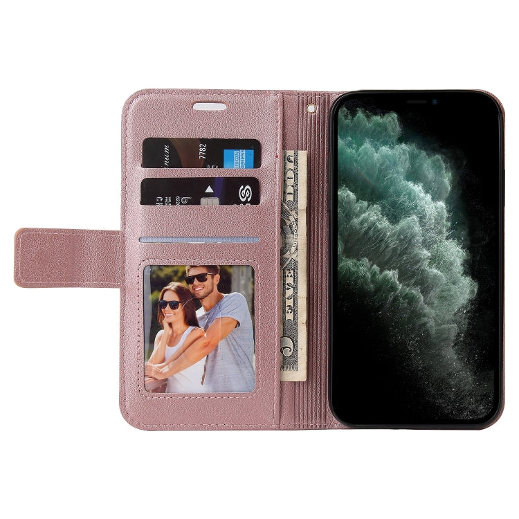 For iPhone 11 Pro Max GQUTROBE Right Angle Leather Phone Case(Rose Gold) - HoMEdemic™ 