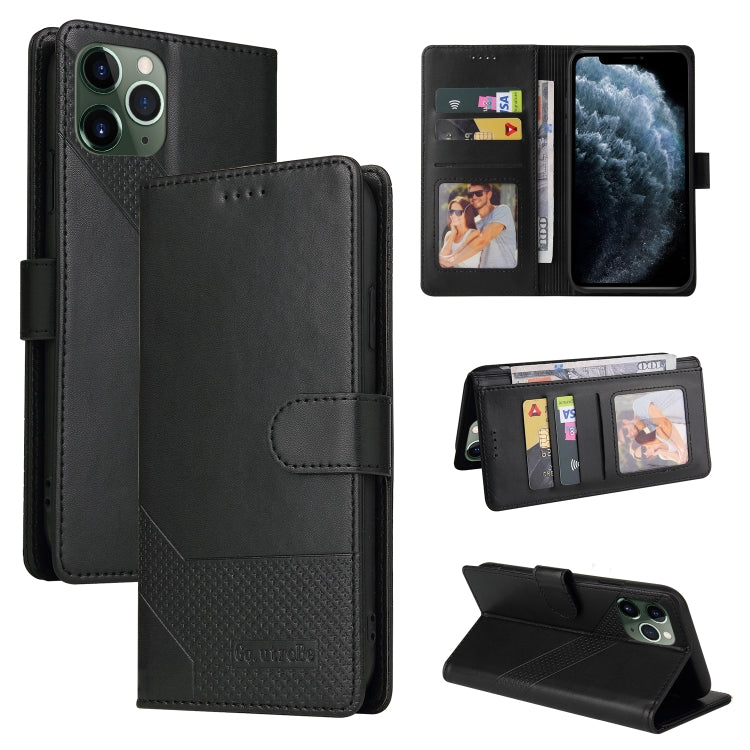 For iPhone 11 Pro Max GQUTROBE Skin Feel Magnetic Leather Phone Case (Black) - HoMEdemic™ 