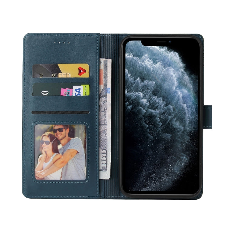 For iPhone 11 Pro Max GQUTROBE Skin Feel Magnetic Leather Phone Case (Blue) - HoMEdemic™ 
