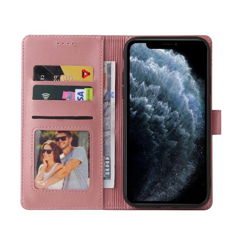 For iPhone 11 Pro Max GQUTROBE Skin Feel Magnetic Leather Phone Case (Rose Gold) - HoMEdemic™ 