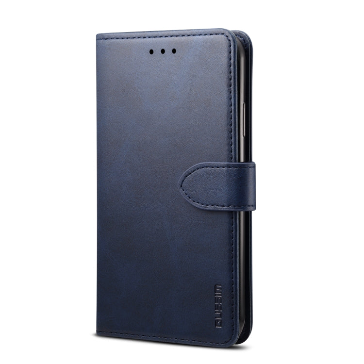For iPhone 11 Pro Max GUSSIM Magnetic Horizontal Flip Leather Case with Holder & Card Slots & & Wallet(Blue) - HoMEdemic™ 