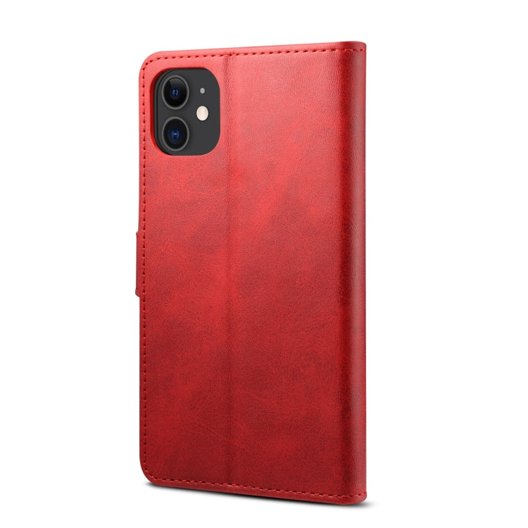 For iPhone 11 Pro Max GUSSIM Magnetic Horizontal Flip Leather Case with Holder & Card Slots & & Wallet(Red) - HoMEdemic™ 