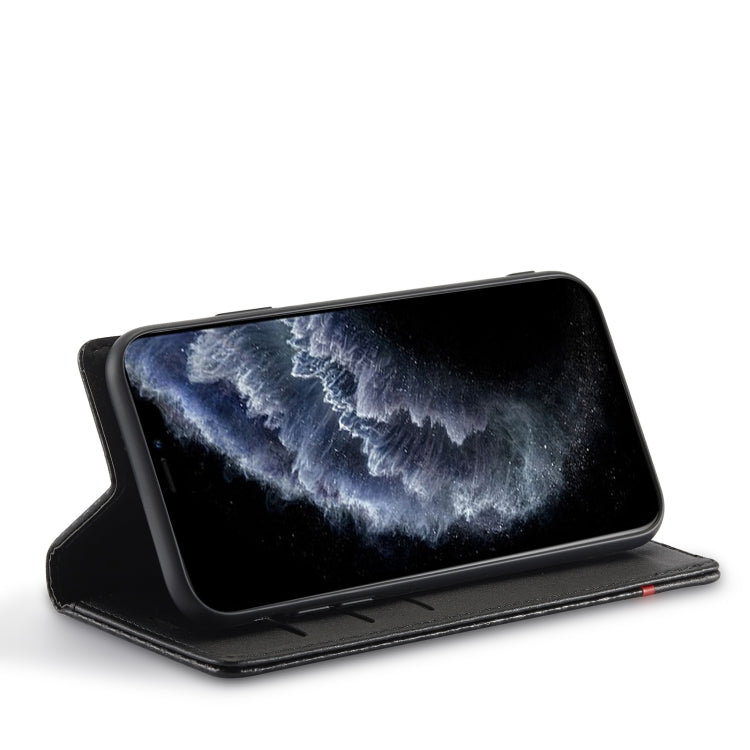 For iPhone 11 Pro Max LC.IMEEKE Carbon Fiber PU + TPU Horizontal Flip Leather Case with Holder & Card Slot & Wallet (Horizontal Black) - HoMEdemic™ 