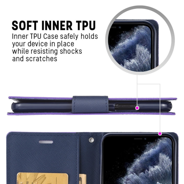 For iPhone 11 Pro Max MERCURY GOOSPERY FANCY DIARY Horizontal Flip Leather Case with Holder & Card Slots & Wallet(Pink) - HoMEdemic™ 