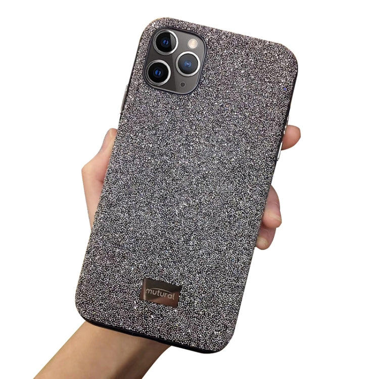 For iPhone 11 Pro Max Mutural TPU + PC + Diamond Cloth Protective Case(Grey) - HoMEdemic™ 
