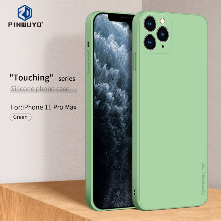 For iPhone 11 Pro Max PINWUYO Sense Series Liquid Silicone TPU Mobile Phone Case (Green) - HoMEdemic™ 