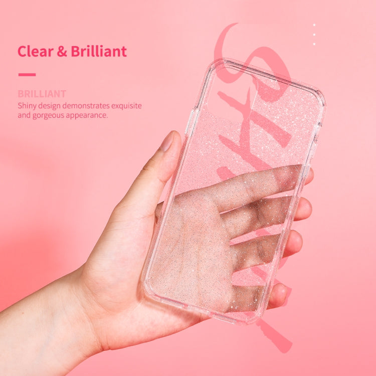 For iPhone 11 Pro Max ROCK Shiny Series Shockproof TPU + PC Protective Case (Transparent Pink) - HoMEdemic™ 
