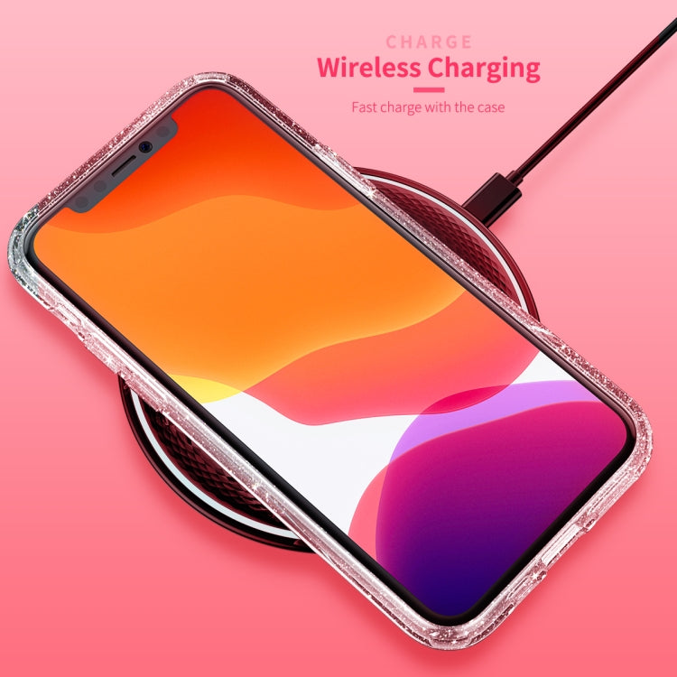 For iPhone 11 Pro Max ROCK Shiny Series Shockproof TPU + PC Protective Case (Transparent Pink) - HoMEdemic™ 