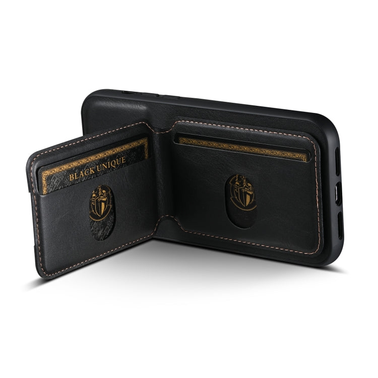 For iPhone 11 Pro Max Suteni H02 Leather Wallet Stand Back Phone Case(Black) - HoMEdemic™ 