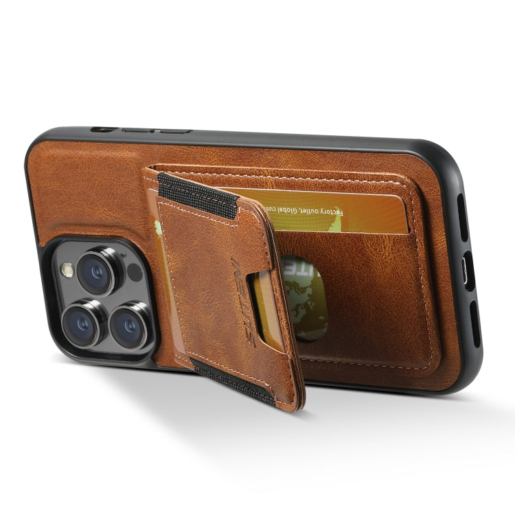 For iPhone 11 Pro Max Suteni H03 Oil Wax Leather Wallet Stand Back Phone Case(Brown) - HoMEdemic™ 