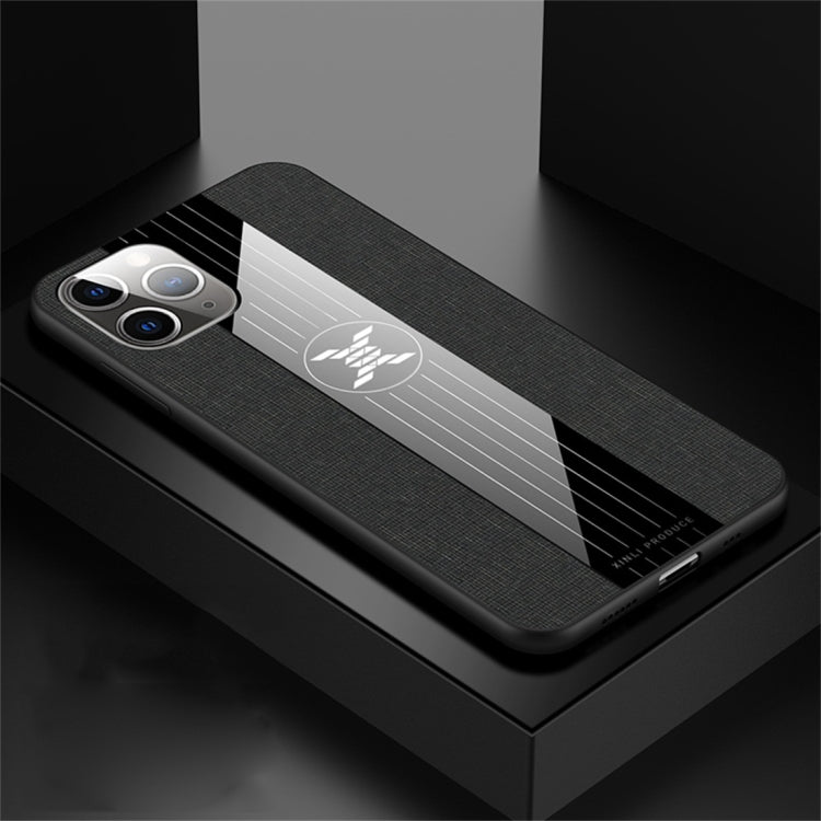 For iPhone 11 Pro Max XINLI Stitching Cloth Textue Shockproof TPU Protective Case(Black) - HoMEdemic™ 