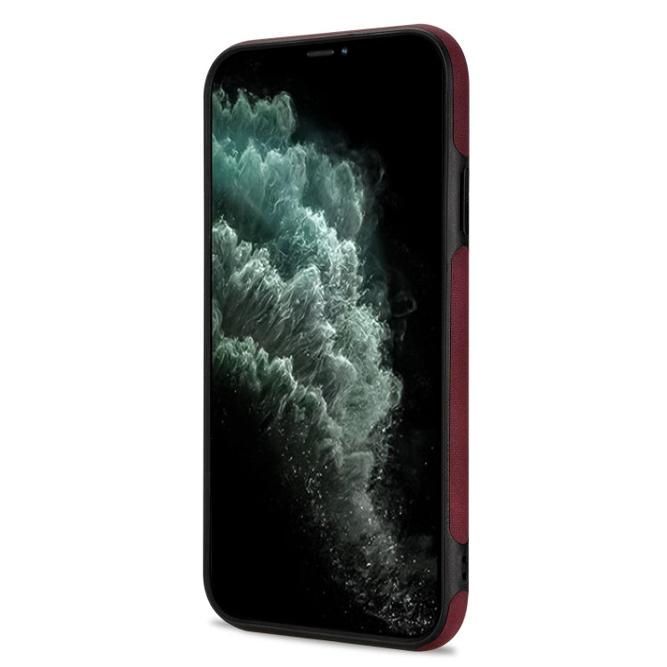 For iPhone 11 Pro N.BEKUS Vertical Flip Card Slot RFID Phone Case (Wine Red) - HoMEdemic™ 