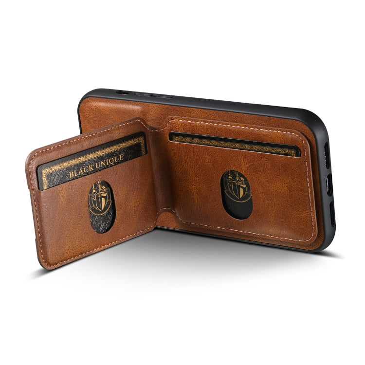 For iPhone 11 Pro Suteni H02 Leather Wallet Stand Back Phone Case(Brown) - HoMEdemic™ 