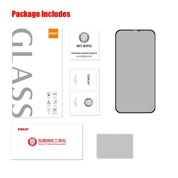 For iPhone 11 Pro / XS / X ENKAY Hat-Prince 25 Degree Privacy 8K UHD AGC Tempered Glass Film - HoMEdemic™ 