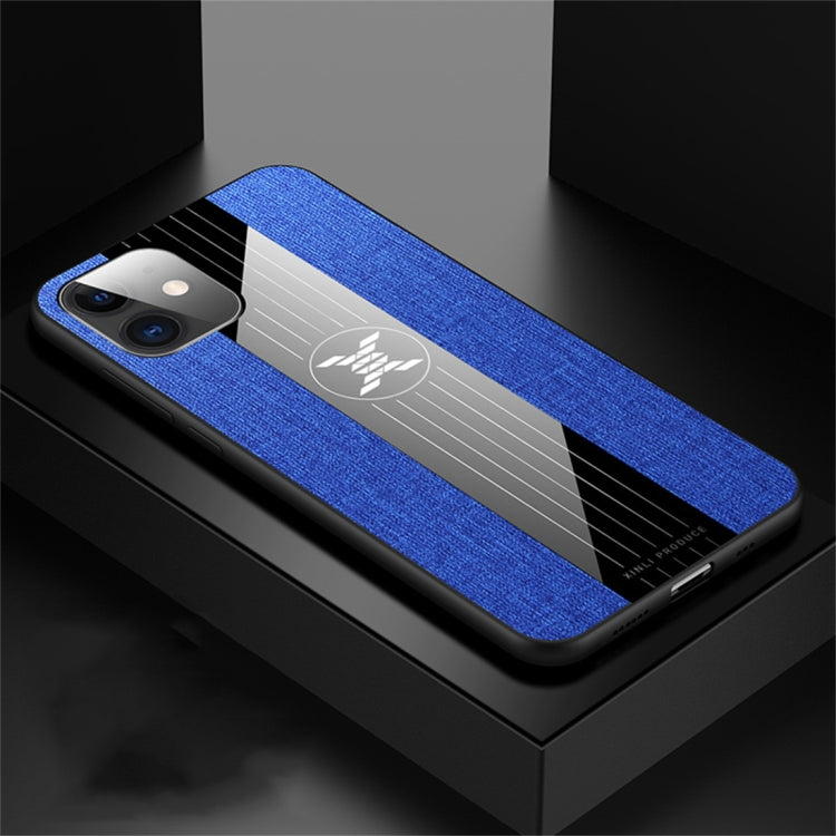 For iPhone 11 XINLI Stitching Cloth Textue Shockproof TPU Protective Case(Blue) - HoMEdemic™ 