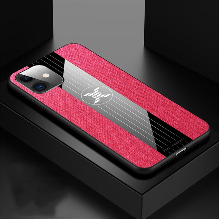 For iPhone 11 XINLI Stitching Cloth Textue Shockproof TPU Protective Case(Red) - HoMEdemic™ 