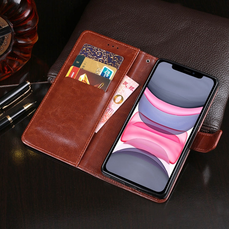 For iPhone 11 idewei Crazy Horse Texture Horizontal Flip Leather Case with Holder & Card Slots & Wallet(Dark Blue) - HoMEdemic™ 